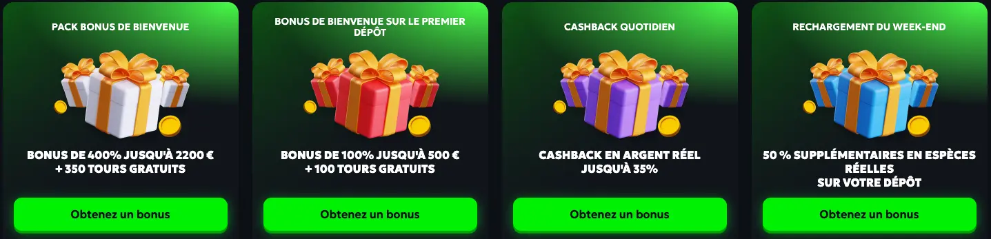 Bonus SpinMills Belgique